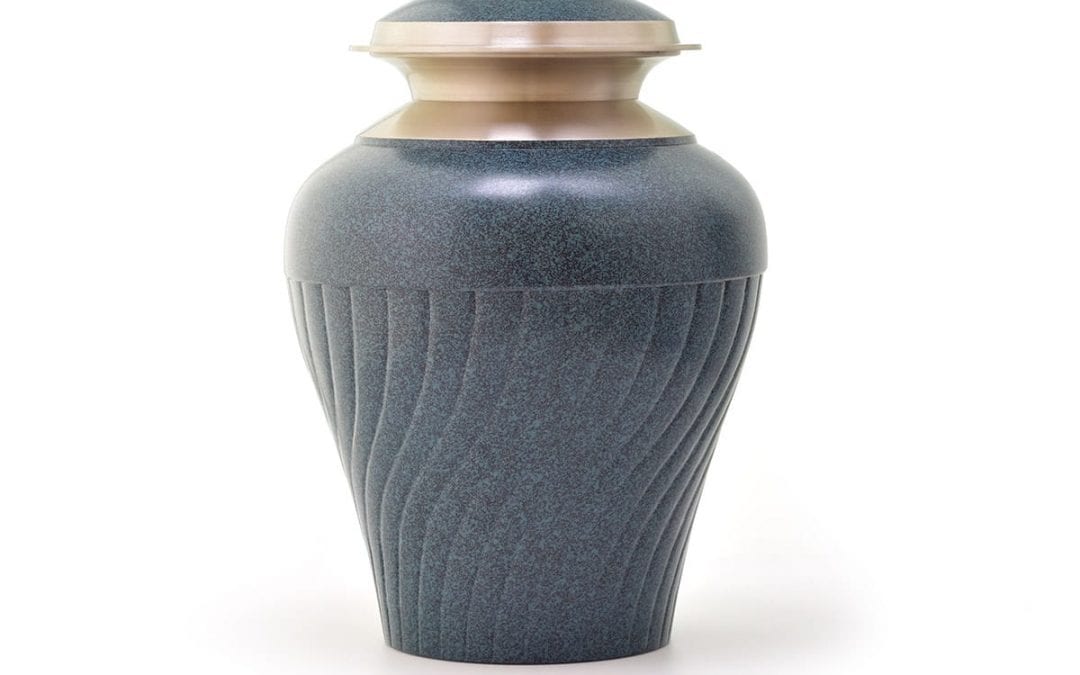 Tuscany Blue Cremation Urn